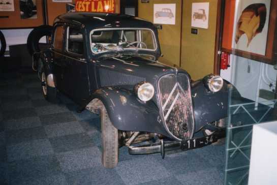 Post-war Traction Avant used for tire testing